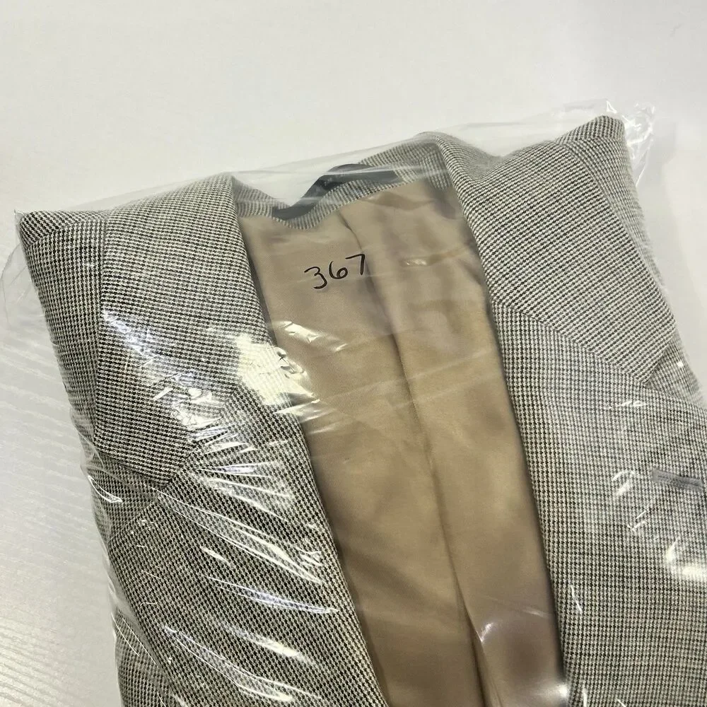 Lauren Ralph Lauren Tan Brown Men’s Silk Wool Stripe Sportcoat Blazer Jacket 38R